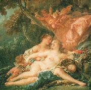 Francois Boucher Jupiter in the Guise of Diana and the Nymph Callisto Sweden oil painting artist
